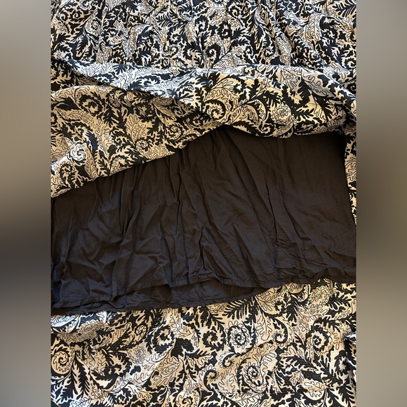 Marya Tiered Maxi Dress by Maeve for Anthropologie L Black Paisley - Picture 8 of 10